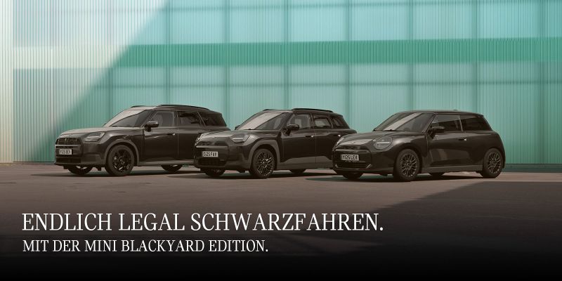 Endlich legal schwarzfahren. Mit der MINI Blackyard Edition.