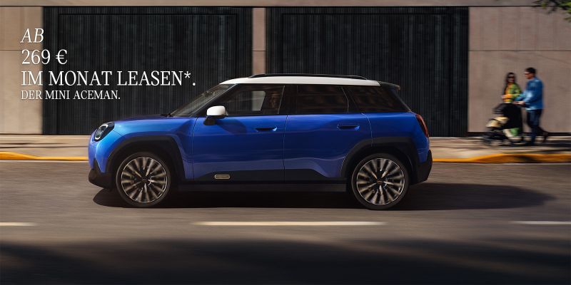 Der vollelektrische MINI Aceman in Kempten, Immenstadt und Leutkirch