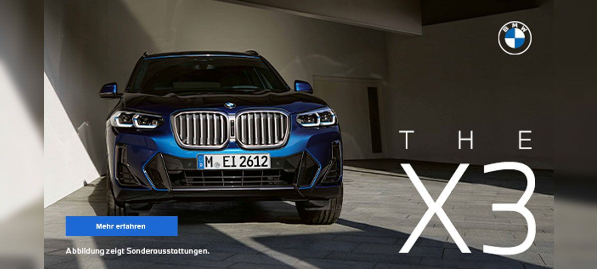 Die BMW X3 Modelle zu attraktiven Konditionen