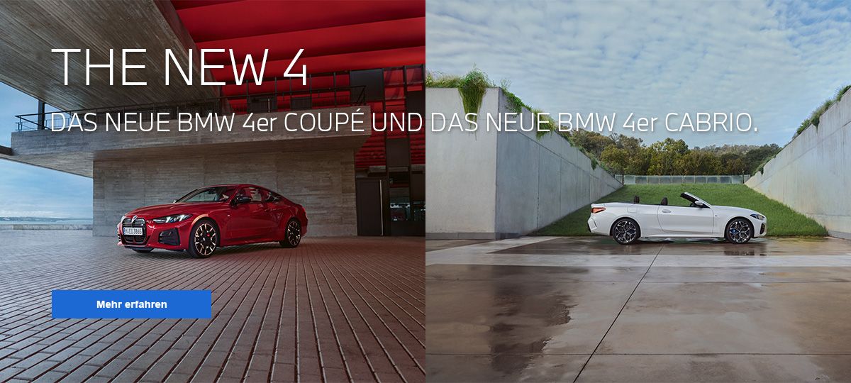 Das neue BMW 4er Coupé und das neue BMW 4er Cabrio.