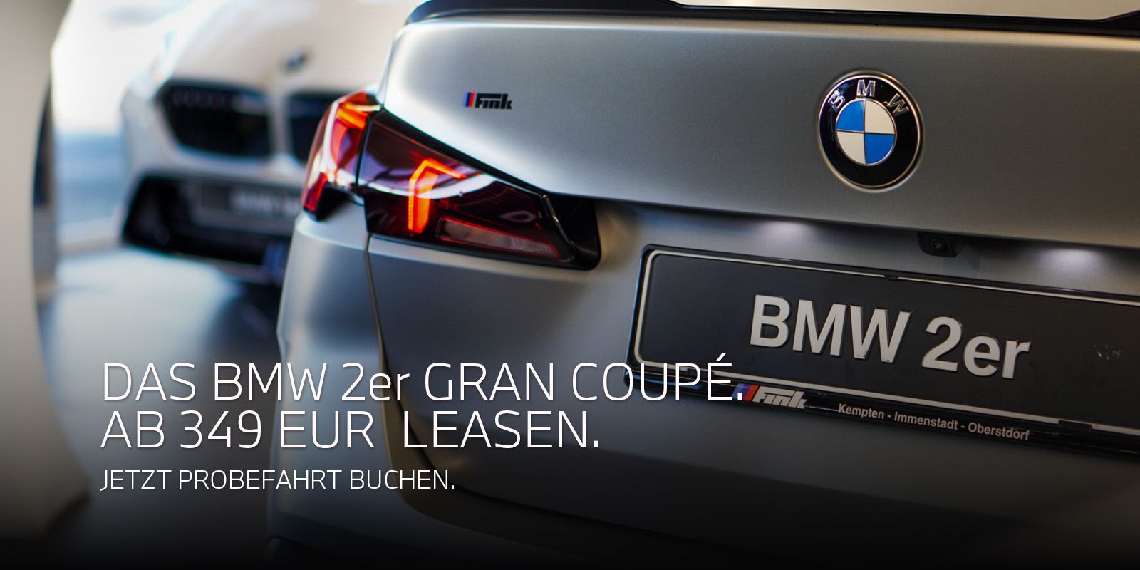 BMW 2er Gran Coupé: jetzt ab 349 EUR leasen im Allgäu