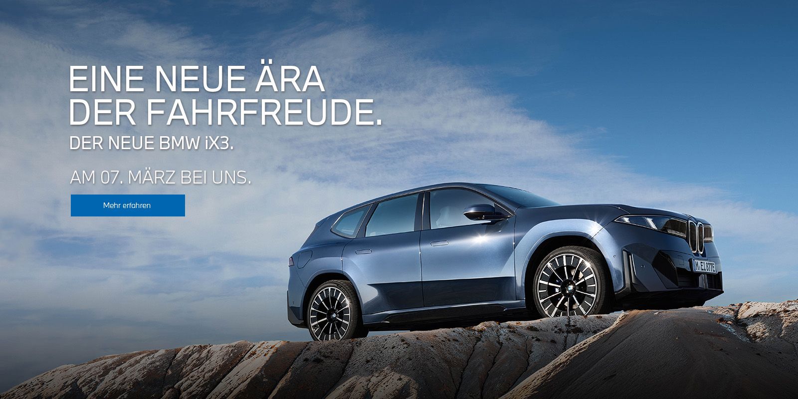 Eine neue Ära der Fahrfreue. Der BMW iX3.