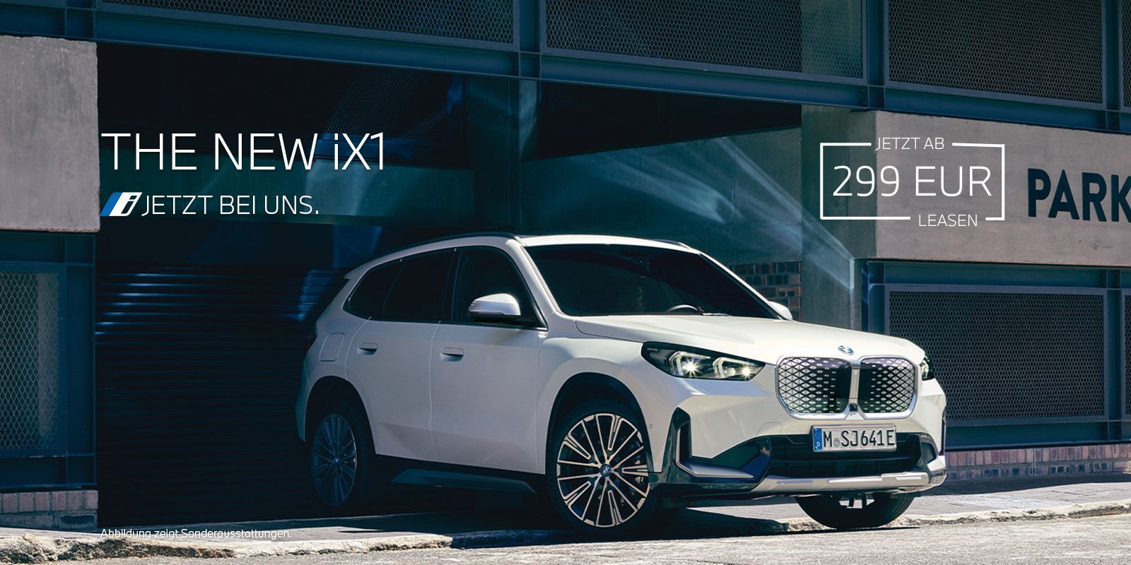 Der vollelektrische BMW iX1. JEtzt ab 299 EURO leasen